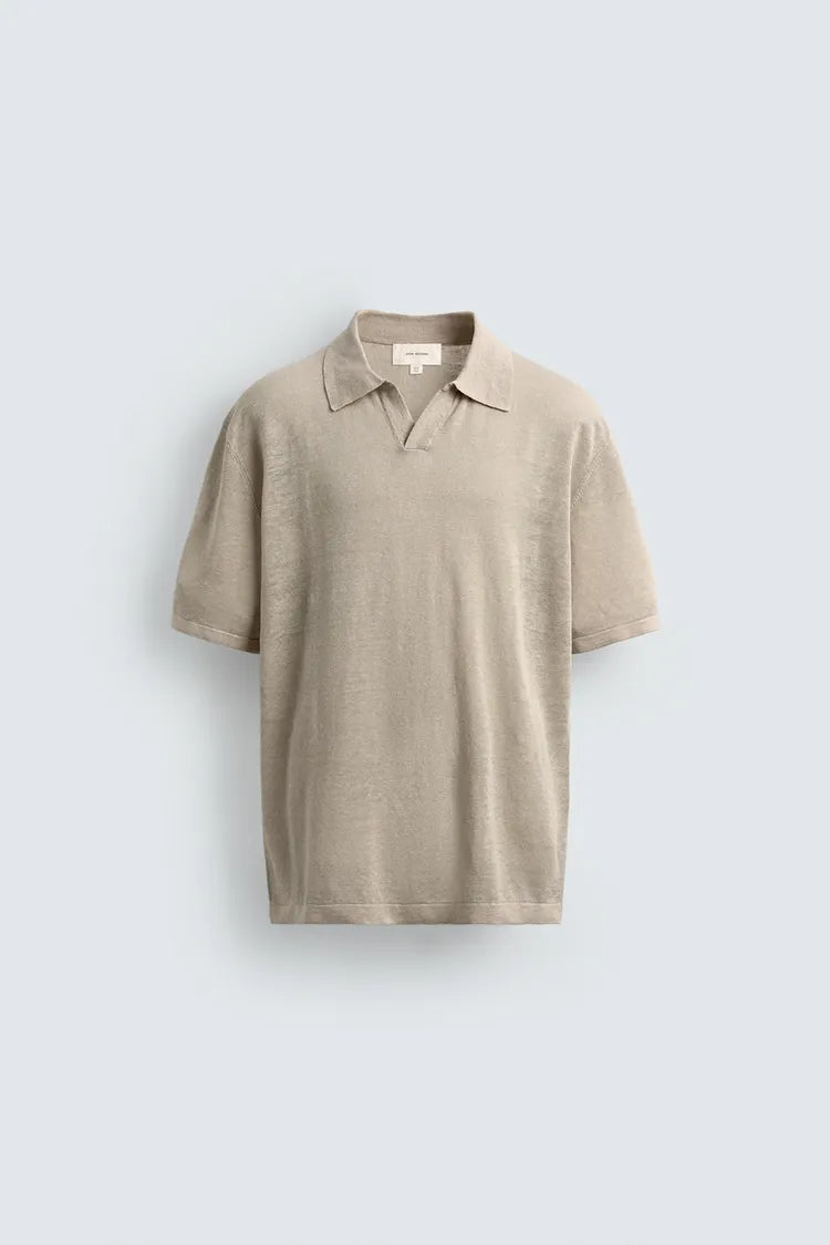 Polo 100% Linho Regular Fit