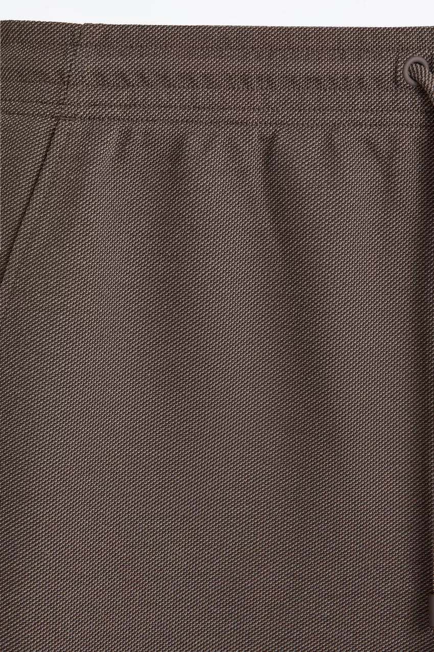 Calças Jogger Piqué Com Estrutura