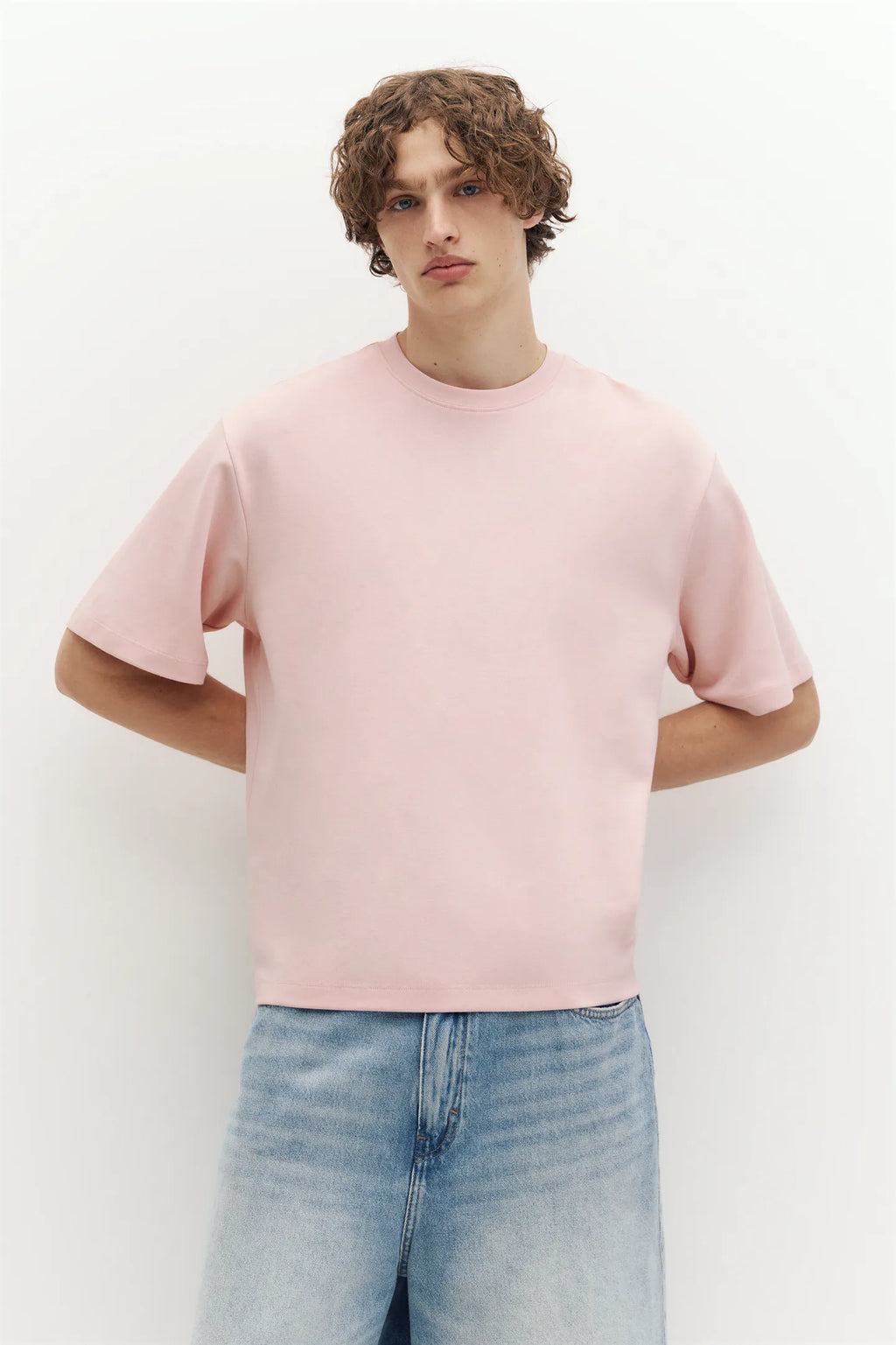 T-Shirt Boxy Com Tecido Interlock