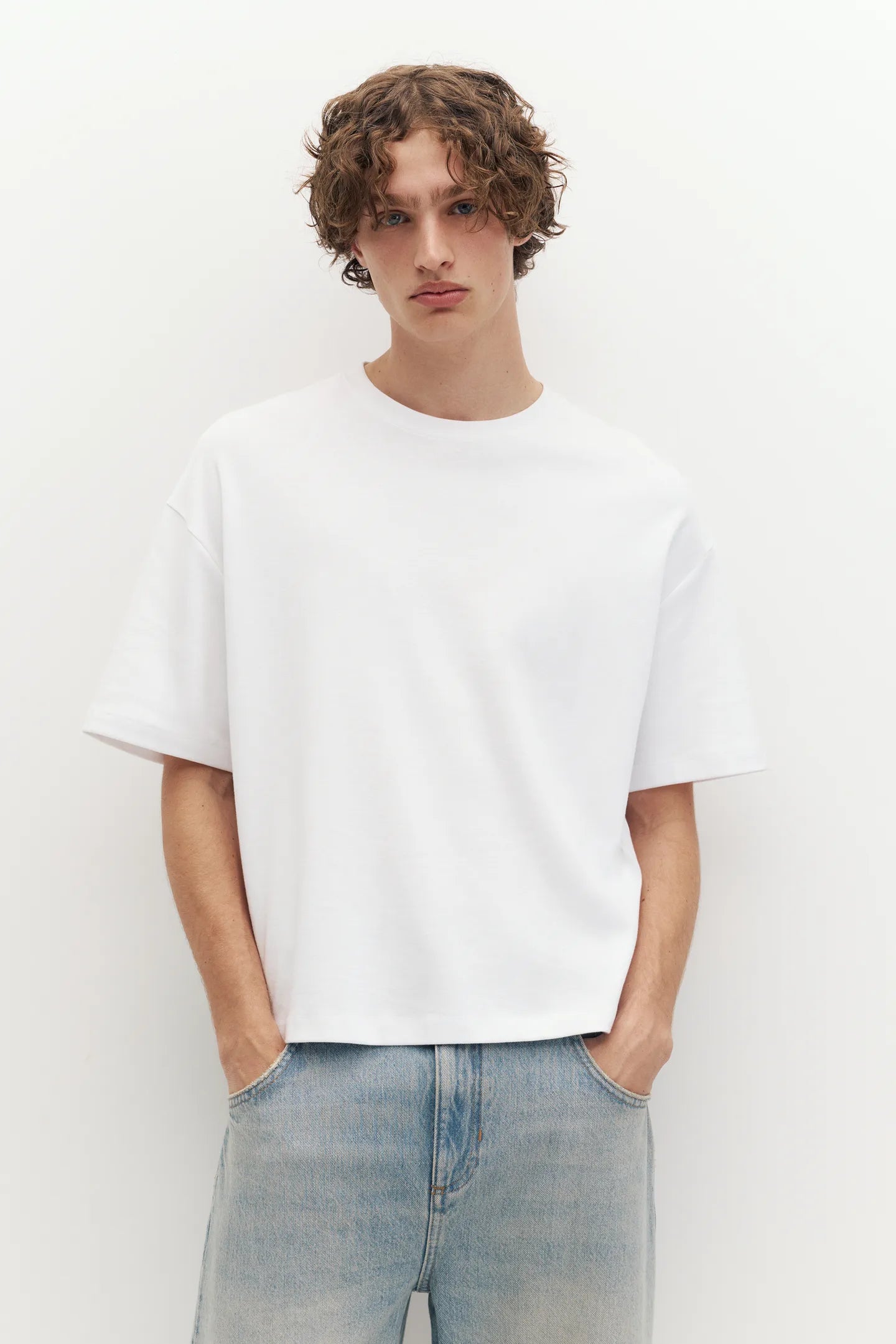 T-Shirt Boxy Com Tecido Interlock