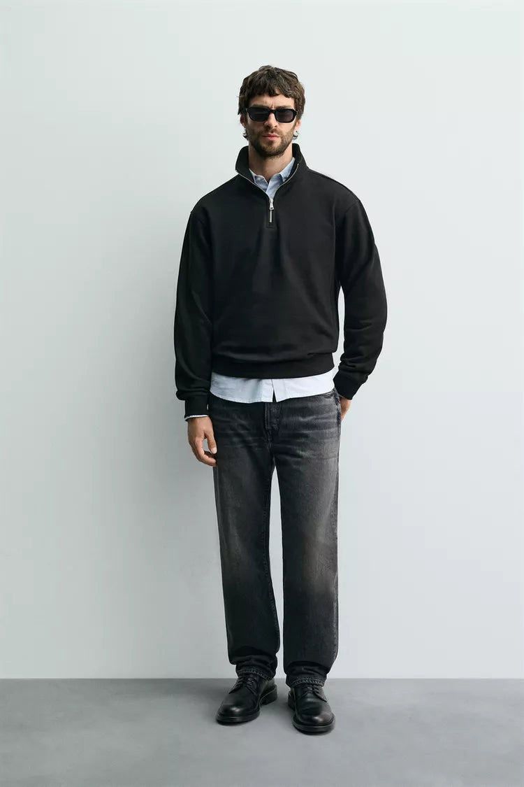 Sweatshirt De Gola Com Zíper