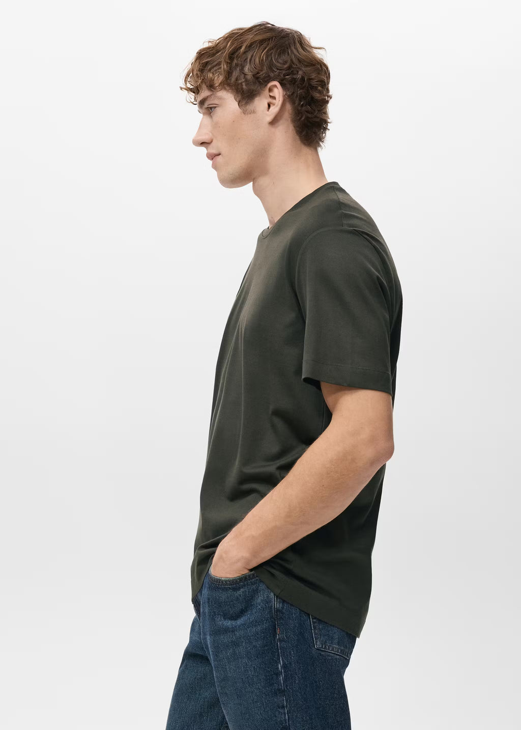 T-Shirt De 100% Algodão Regular Fit