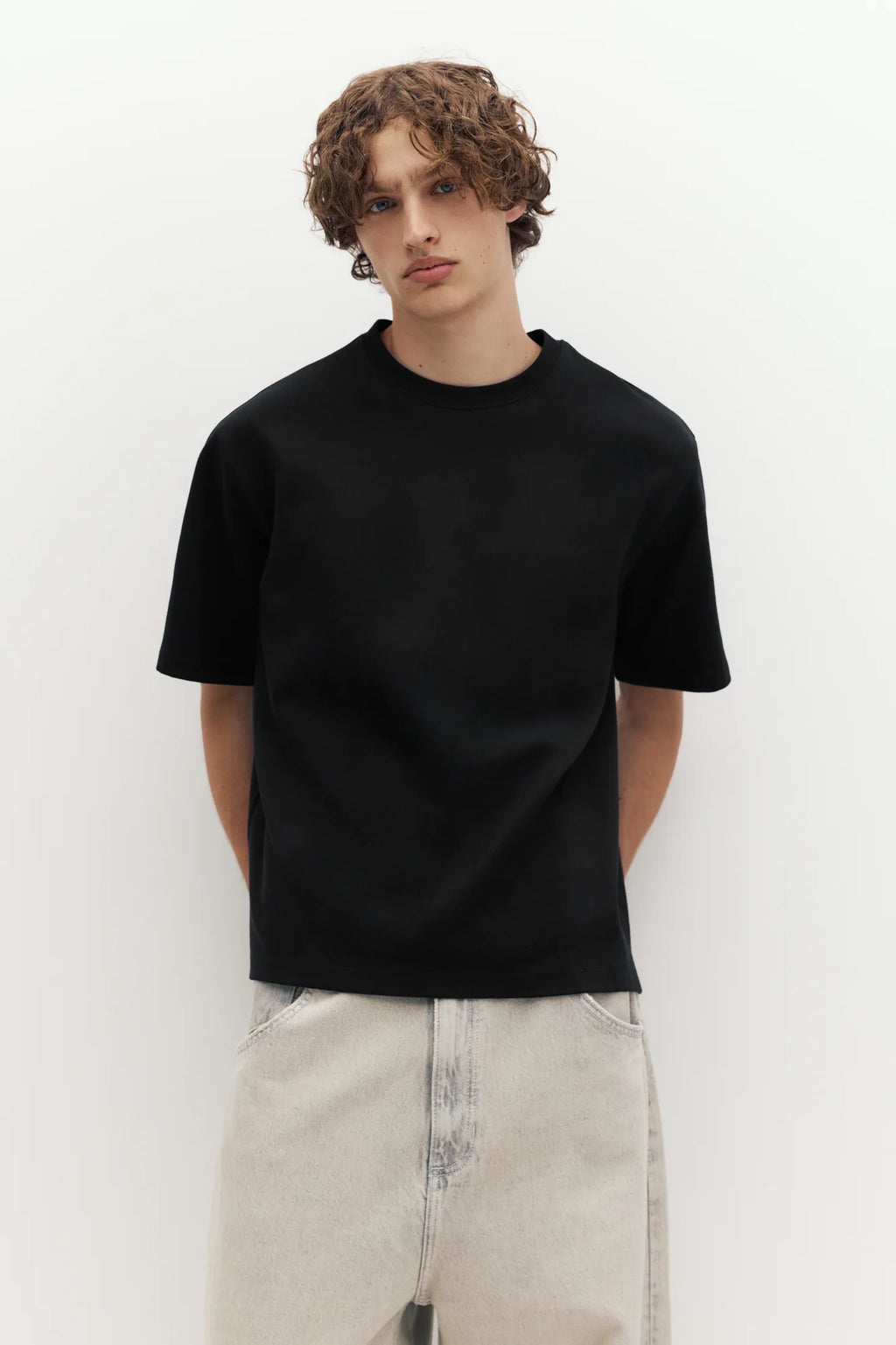 T-Shirt Boxy Tecido Interlock