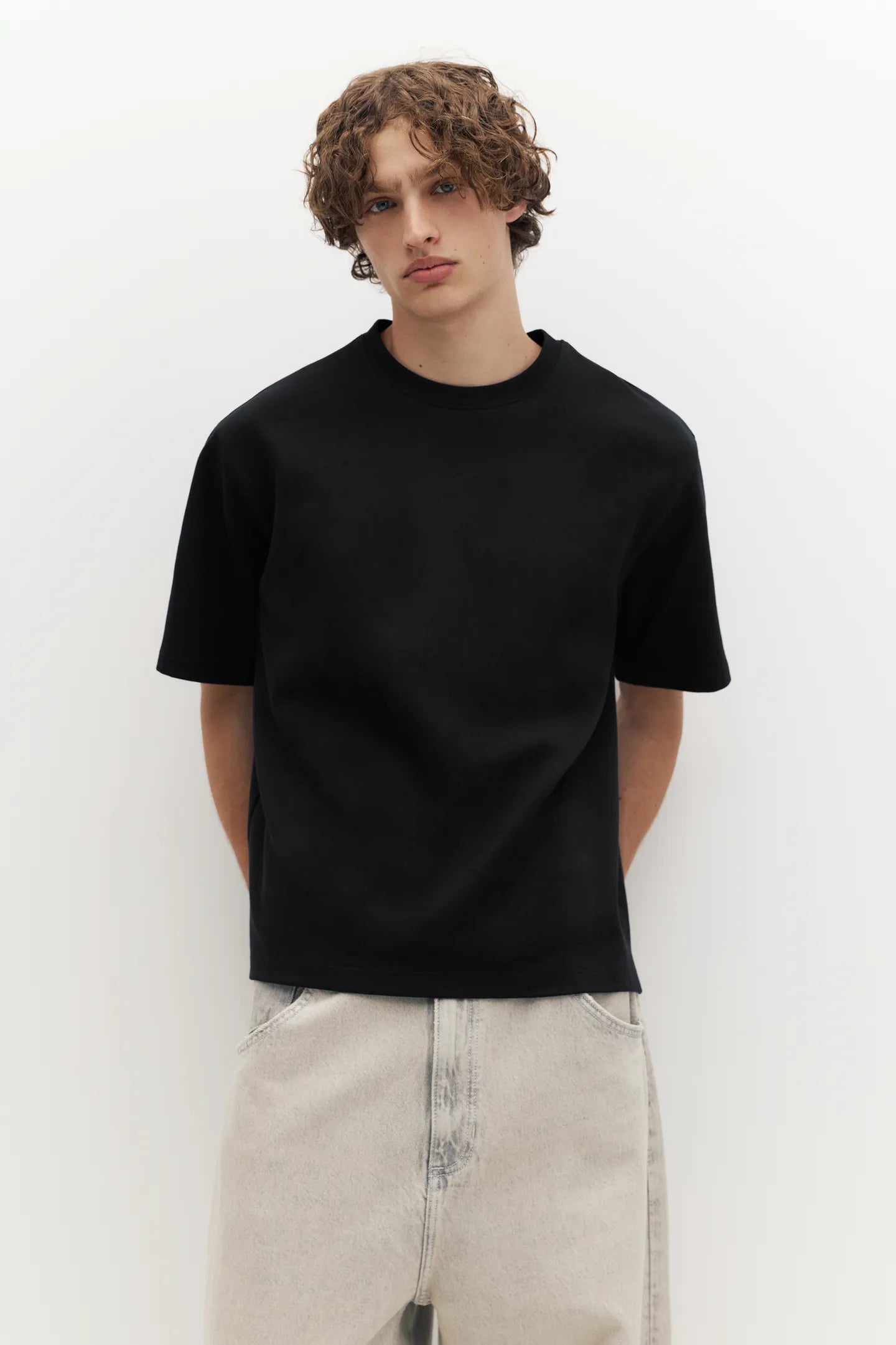 T-Shirt Boxy Tecido Interlock