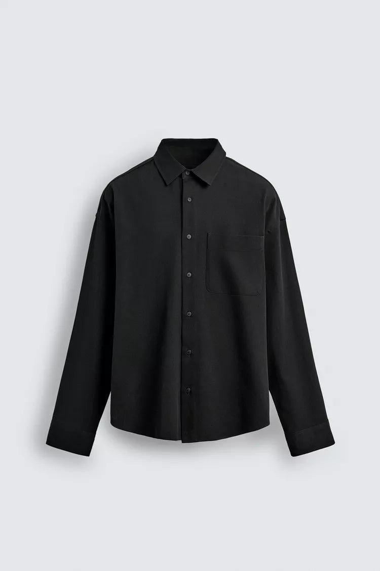Camisa Fluida Com Bolso