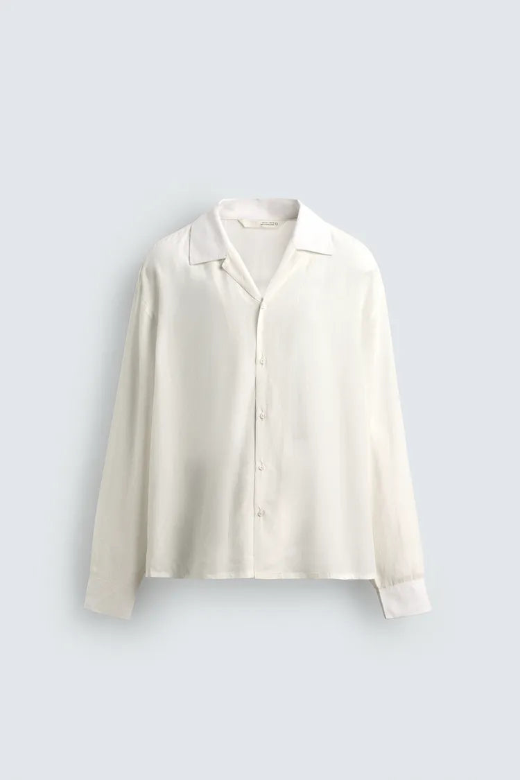 Camisa Fluida 100% Linho Relaxed Fit