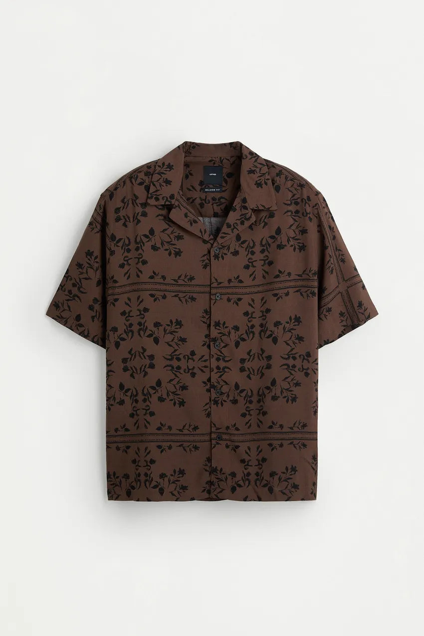 Camisa Resort Estampado Floral