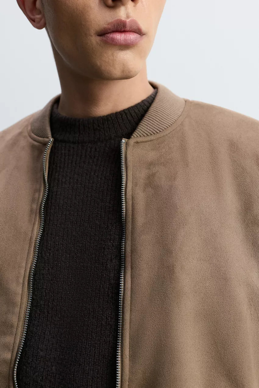 Bomber Jacket Camurça