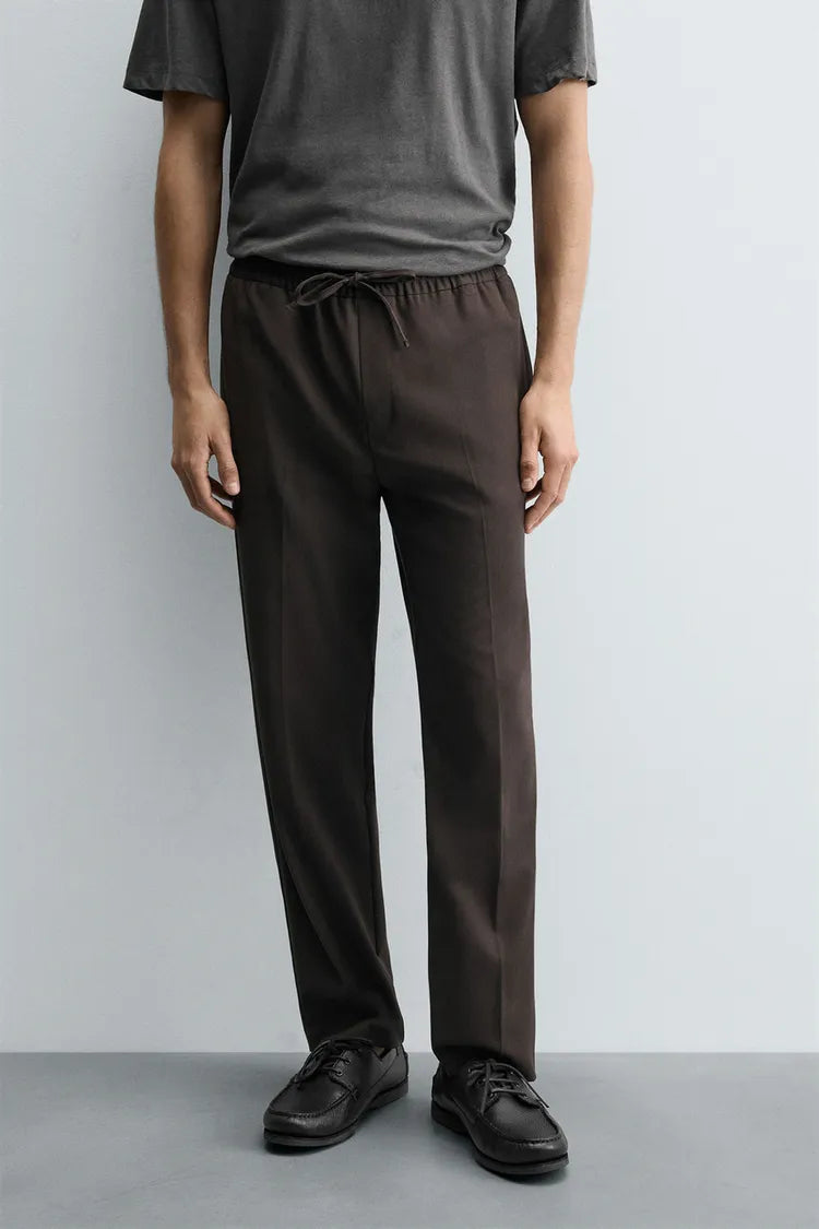 Calças De Cintura Jogger Conforto