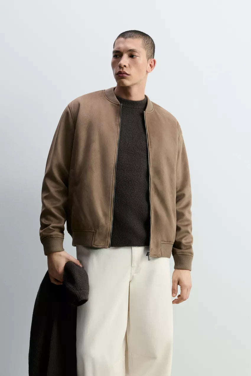 Bomber Jacket Camurça