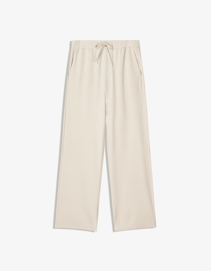Calças Retas Jogger Tailored Fit