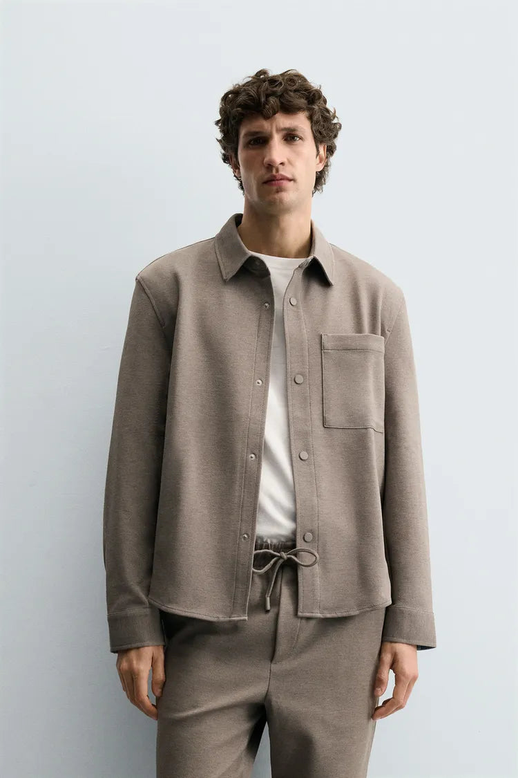Camisa Conforto Com Bolsos Non Iron