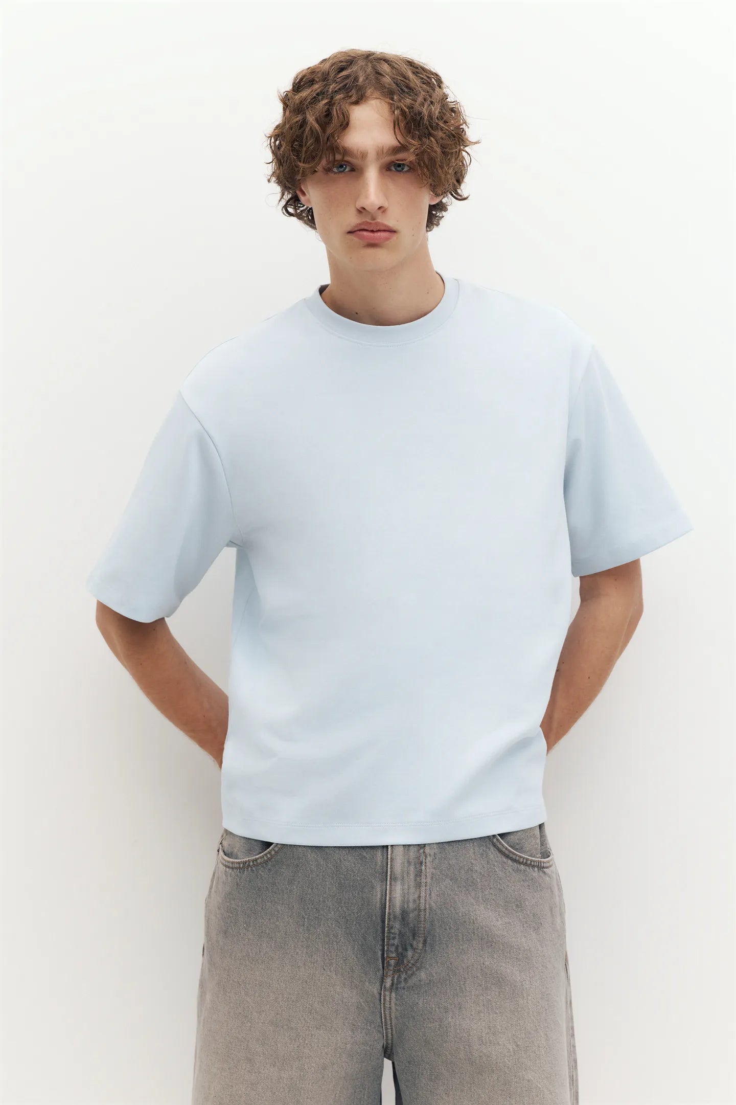T-Shirt Boxy Com Tecido Interlock