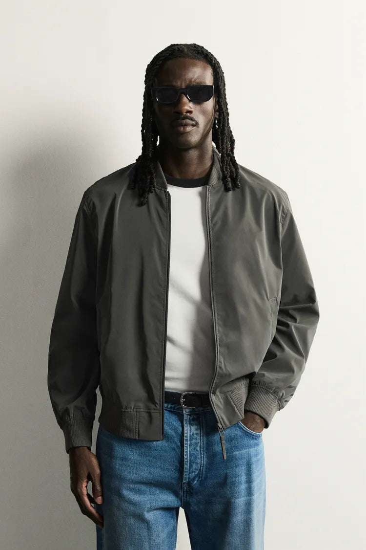 Bomber Jacket Técnico Cinza