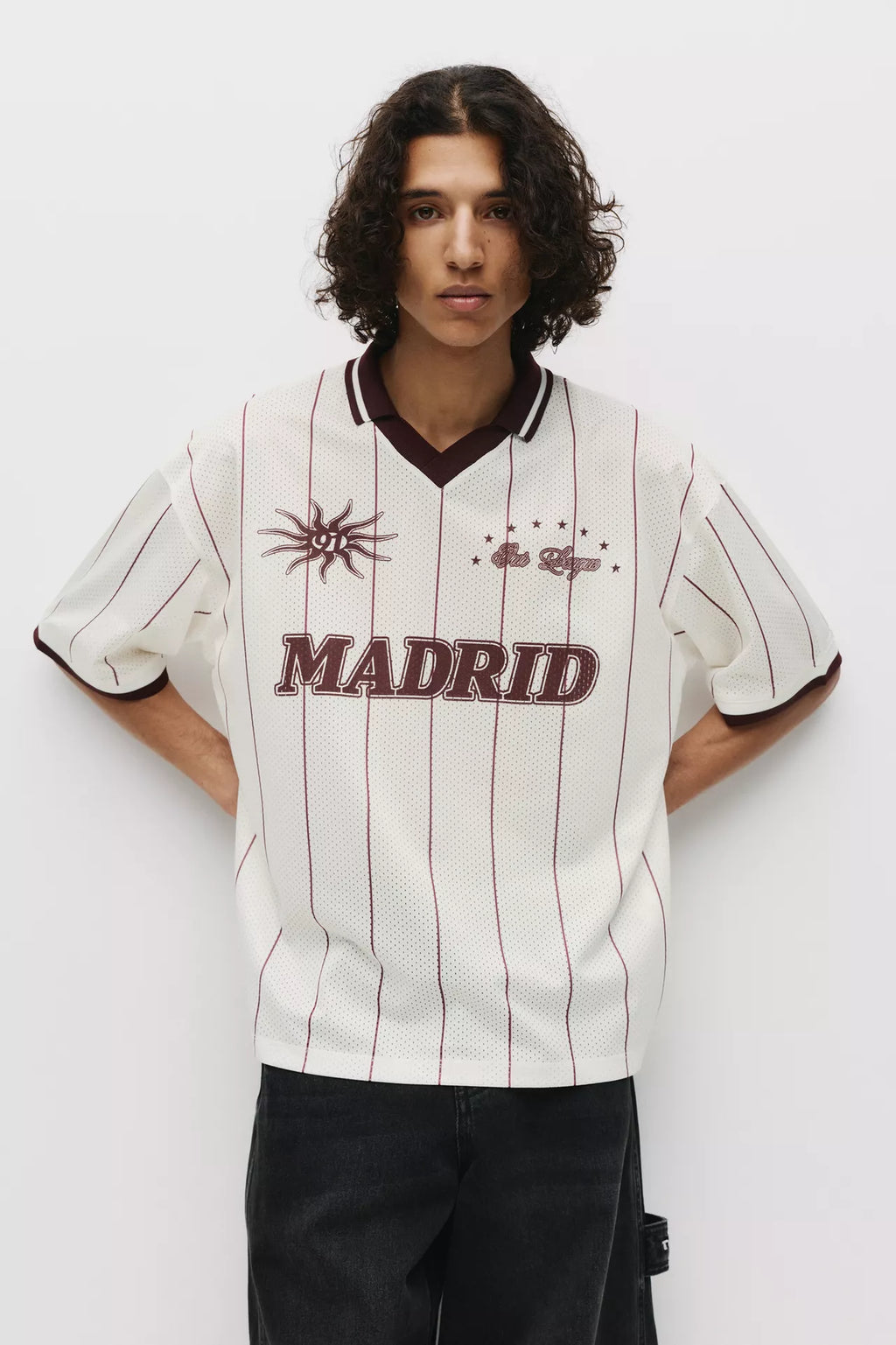 T-Shirt Às Riscas STWD Madrid