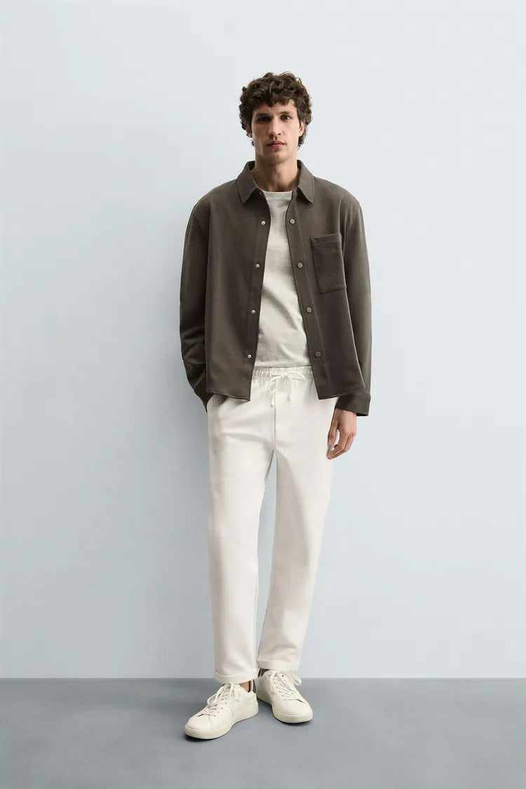 Camisa Conforto Com Bolsos Non Iron