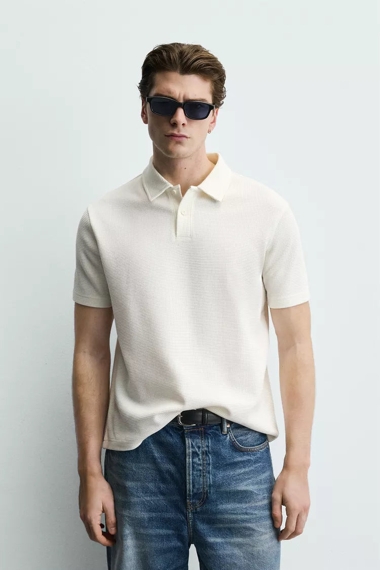 Polo Estrutura Efeito Waffle