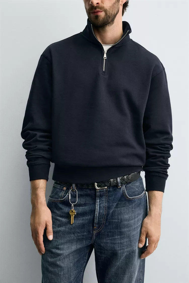 Sweatshirt De Gola Com Zíper