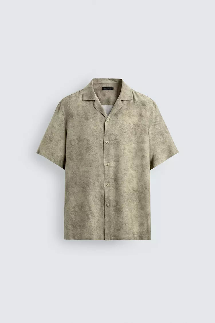 Camisa Acetinada Relaxed Fit