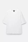 T-Shirt Boxy Com Tecido Interlock