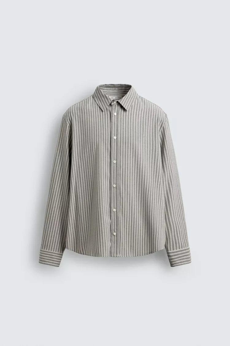 Camisa Relaxed Fit Ás Riscas
