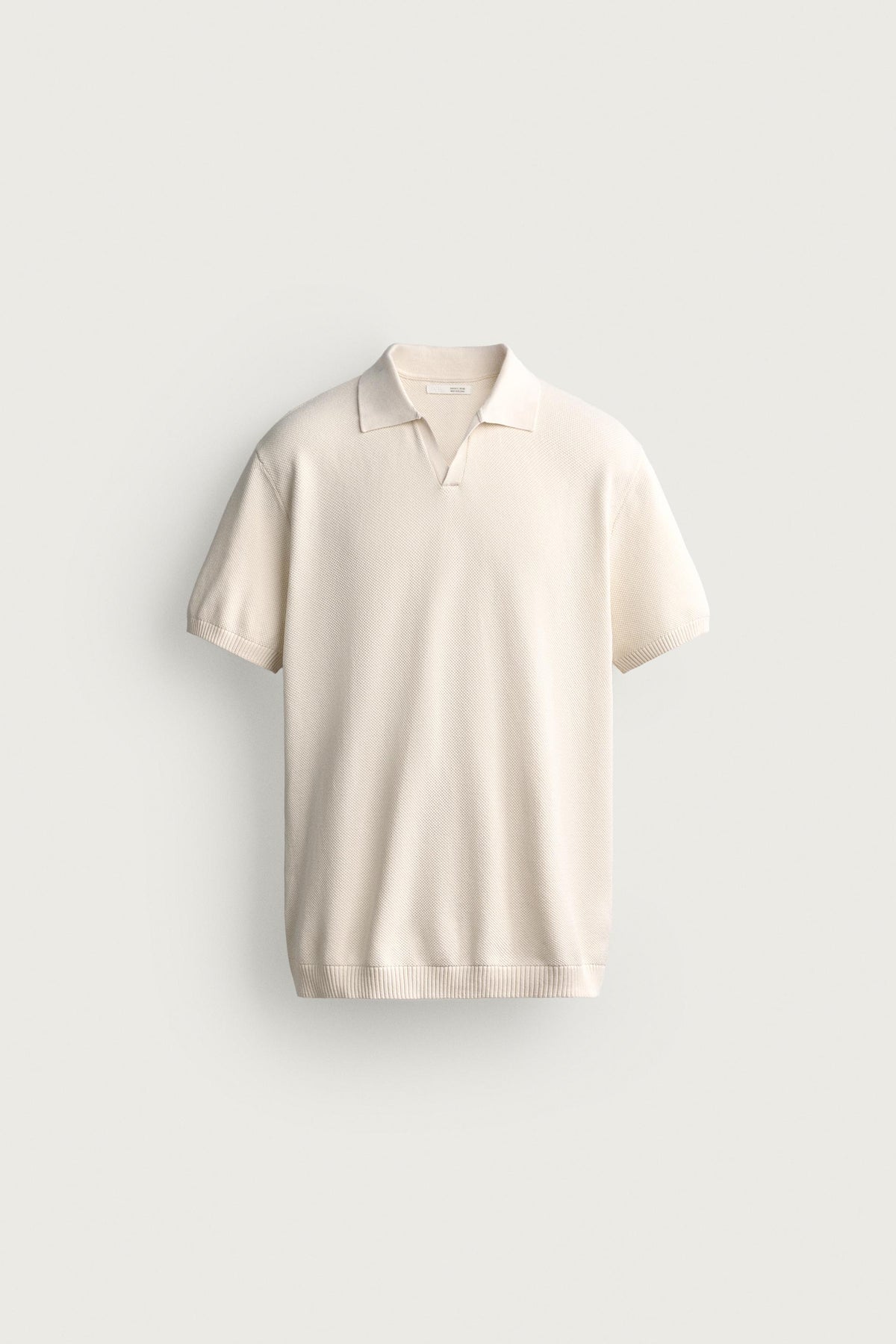 Polo De Malha Estruturado Regular Fit