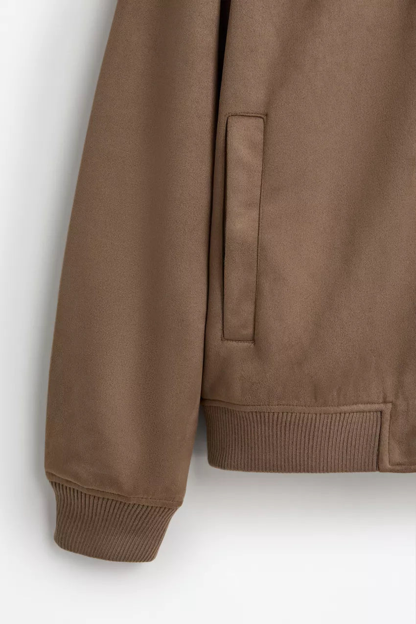 Bomber Jacket Camurça