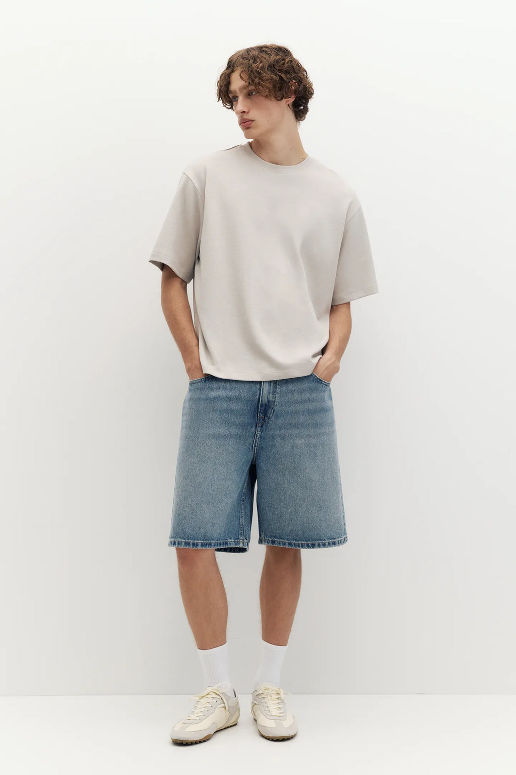T-Shirt Boxy Tecido Interlock