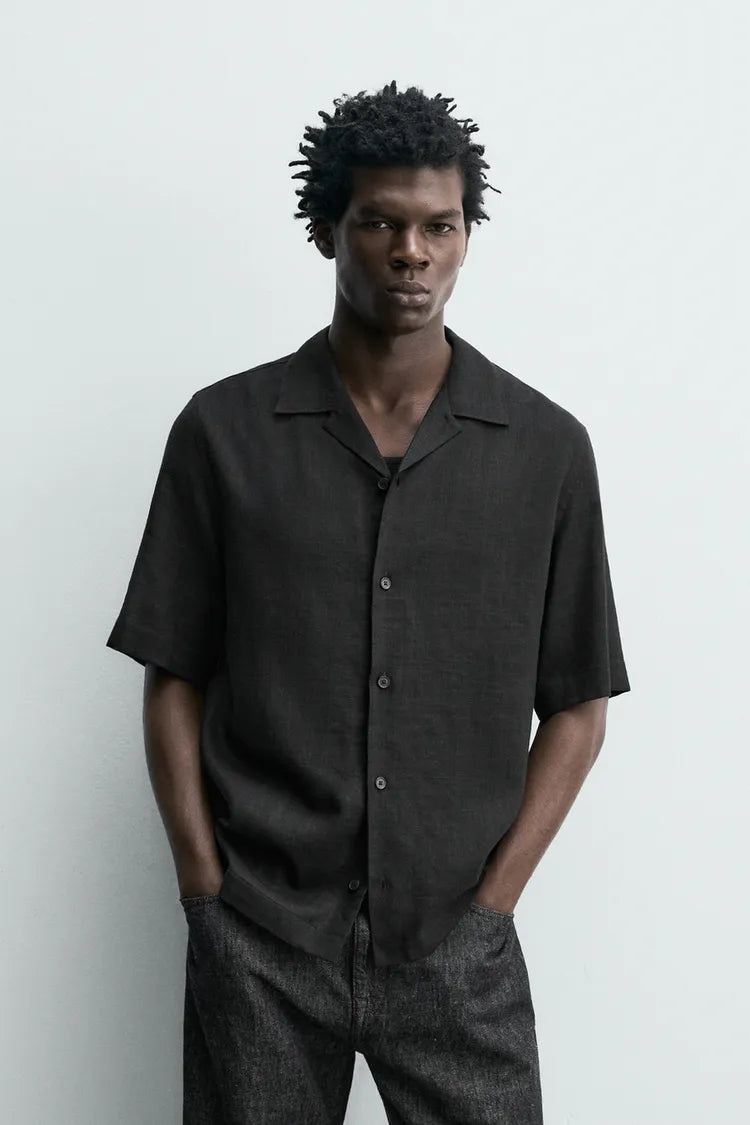 Camisa Fluida Com Estrutura