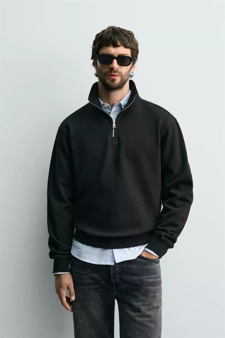 Sweatshirt De Gola Com Zíper