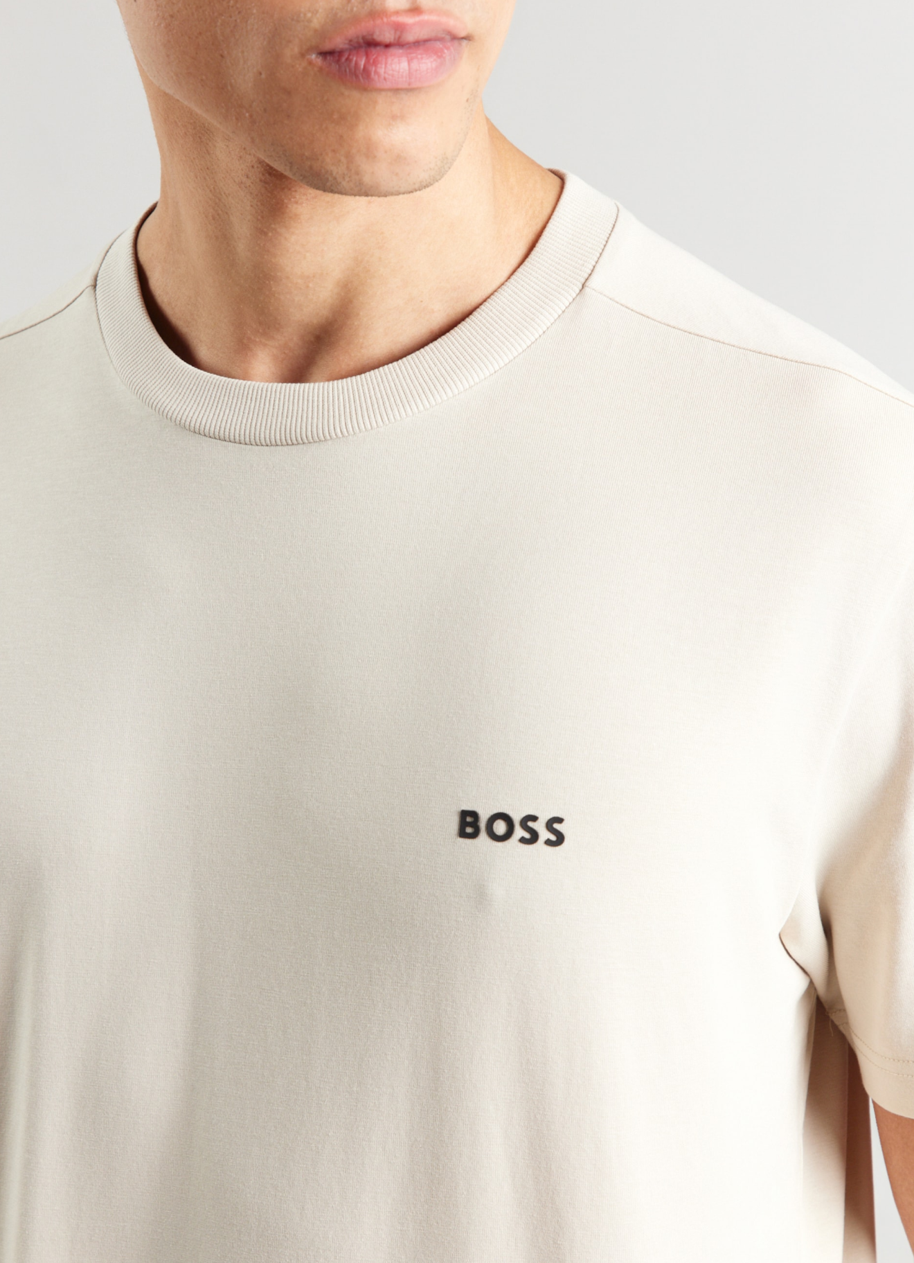 T-Shirt Stretch-Cotton Com Logo