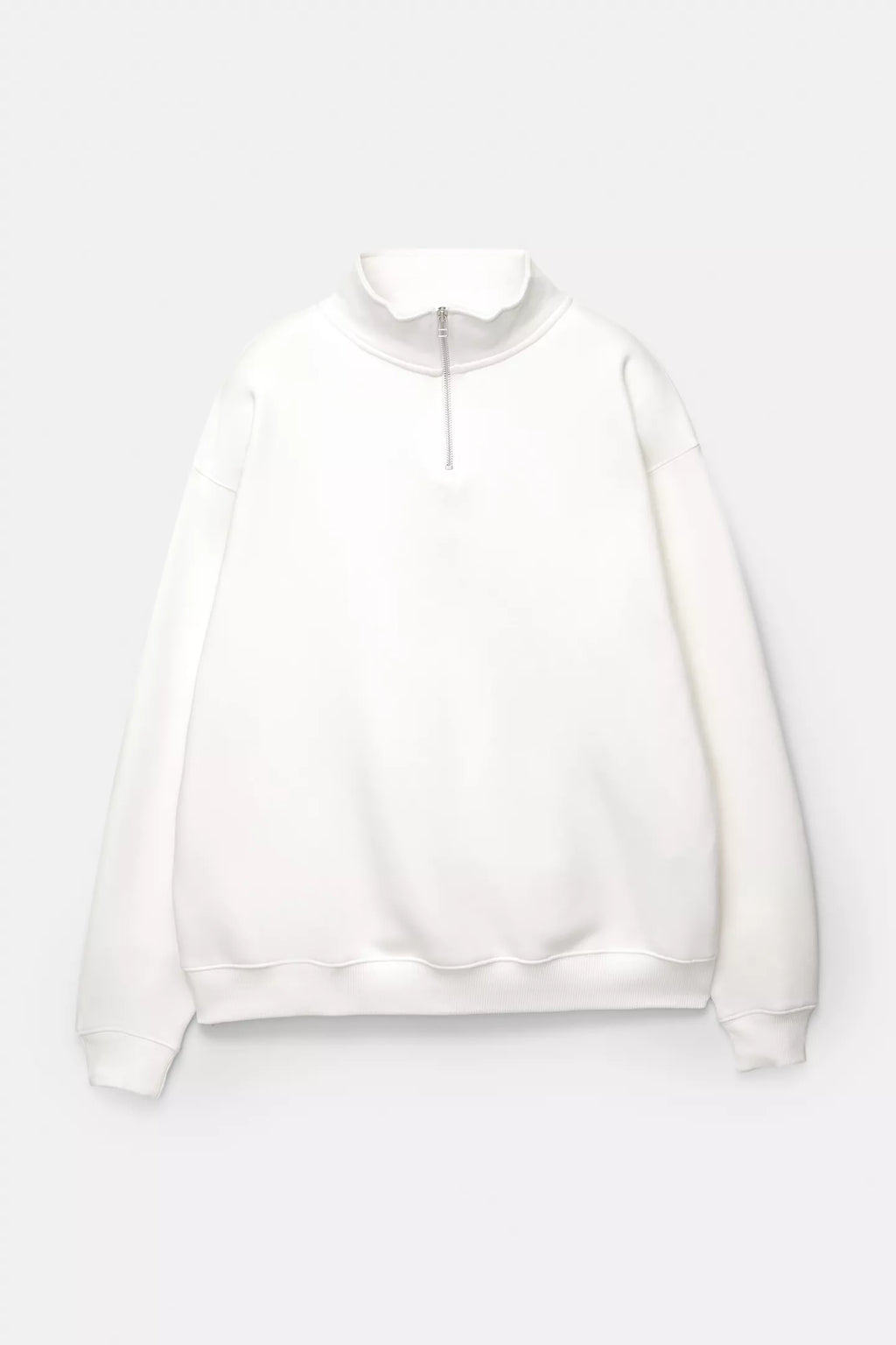 Camisola Quarter Zip Branco