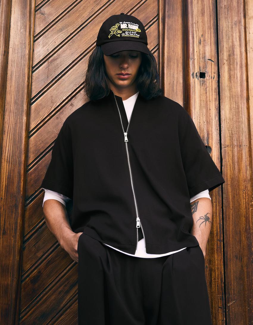 Camisa Boxy Fit Fluida