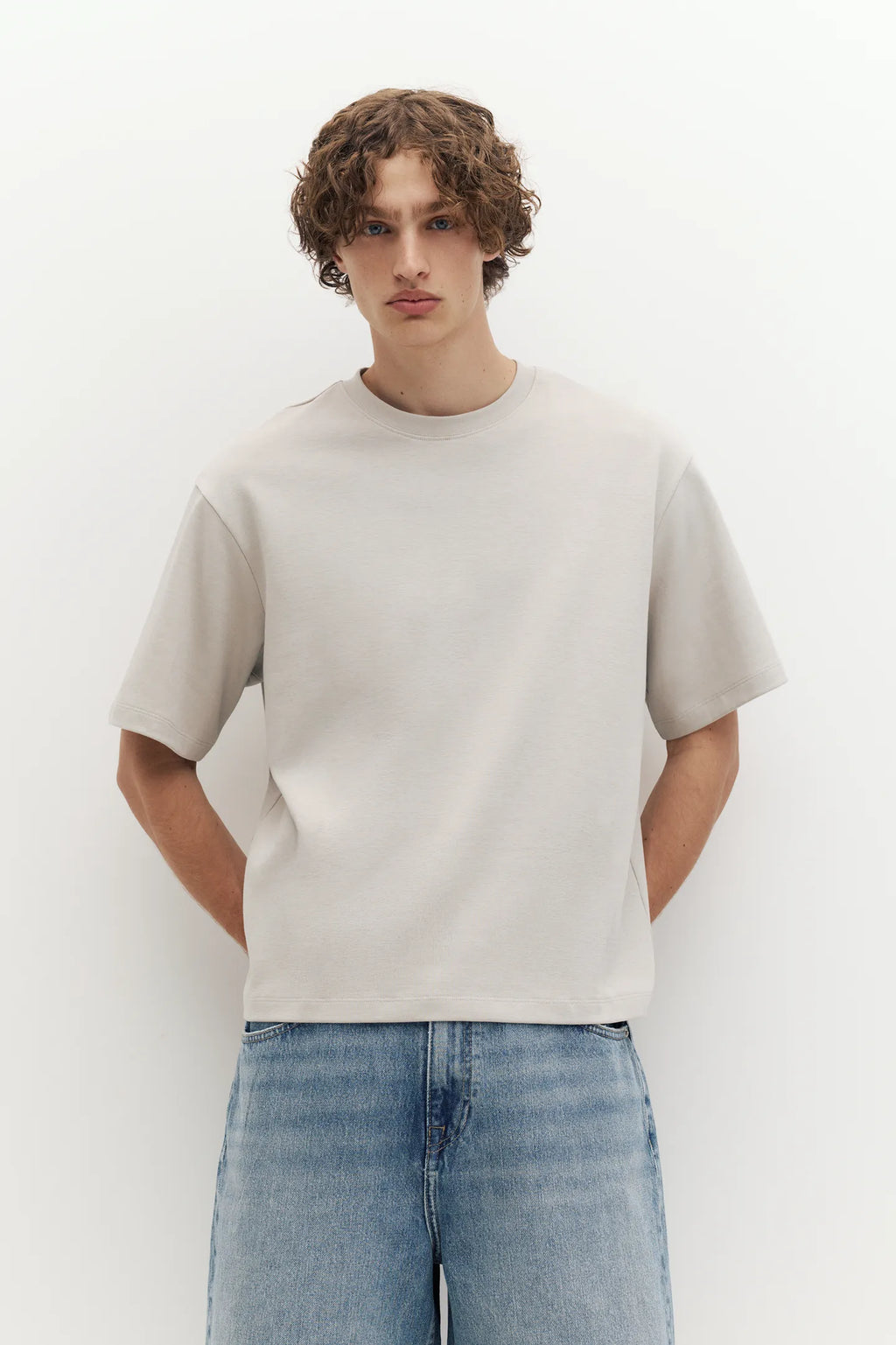 T-Shirt Boxy Tecido Interlock