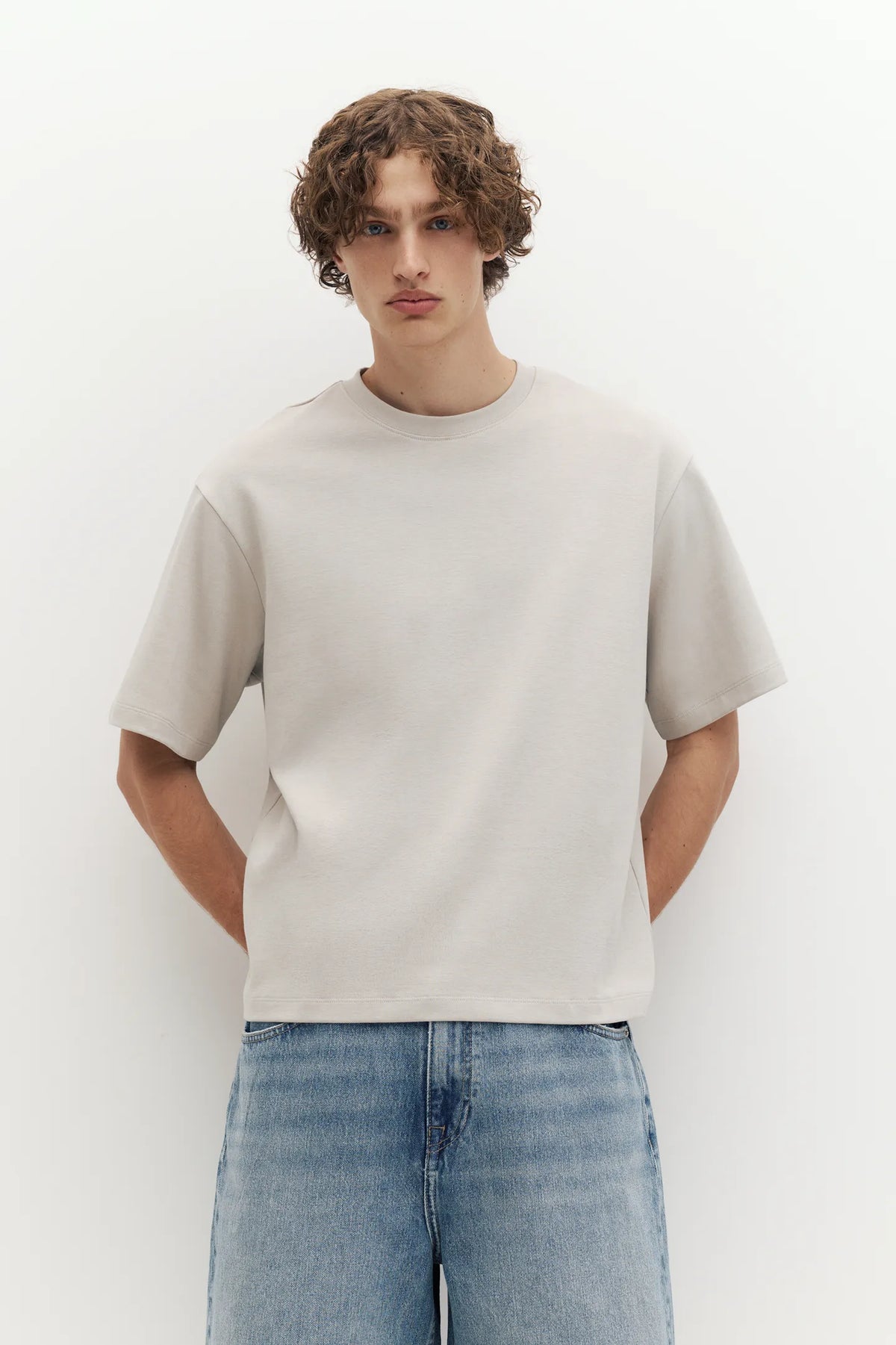 T-Shirt Boxy Tecido Interlock