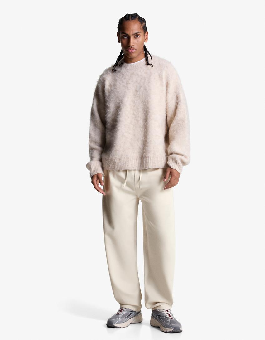 Calças Retas Jogger Tailored Fit
