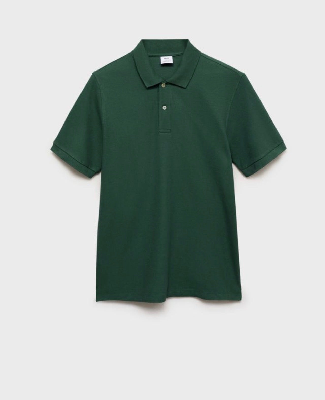 Polo De Manga Curta Com Estrutura Regular Fit