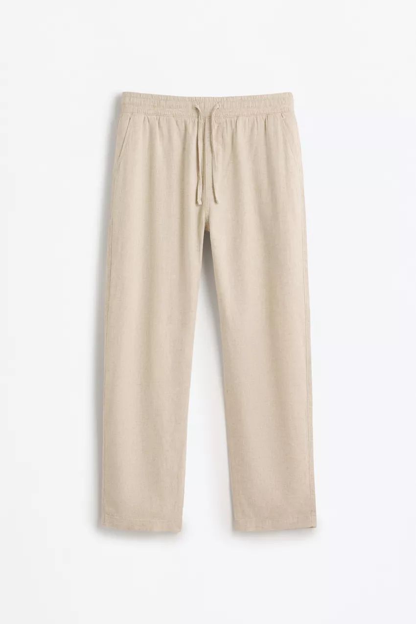 Calças Jogger Linho