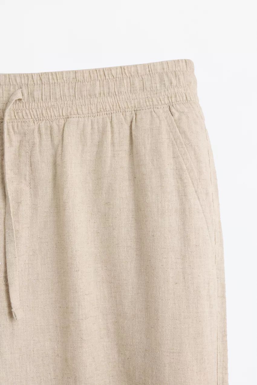 Calças Jogger Linho