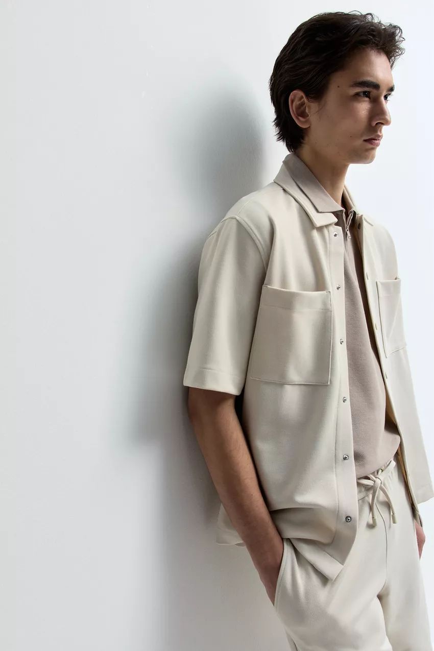 Camisa Conforto Com Bolsos
