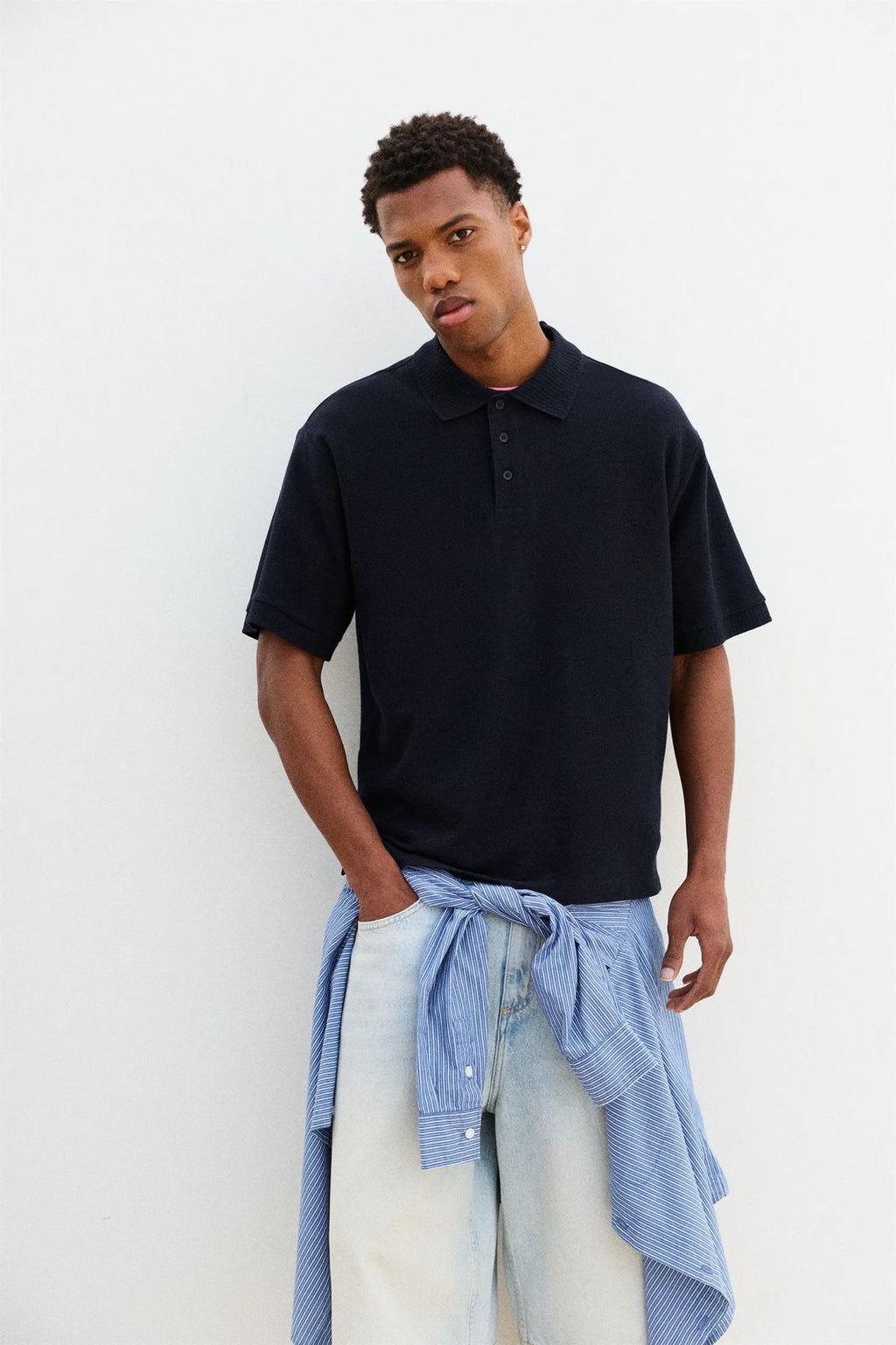 Polo Estrutura Piqué Boxy
