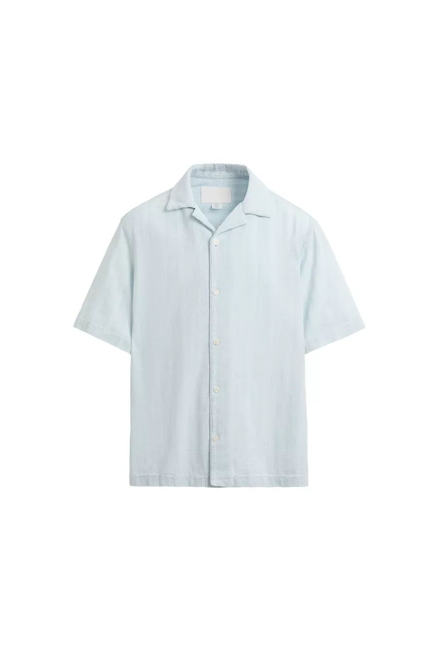 Camisa Jacquard Às Riscas