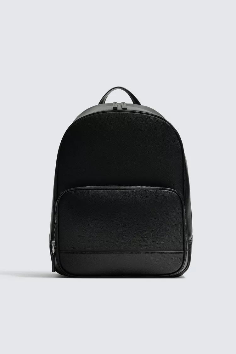 Mochila Com Textura Preta